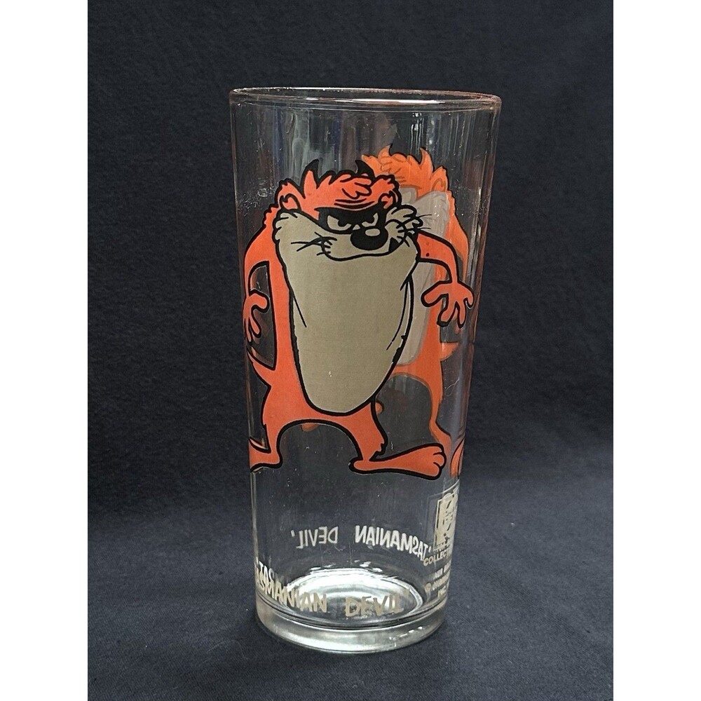 Vintage 1973 Pepsi Warner Bros Tasmanian Devil Taz Collector Series Glass 6.5"